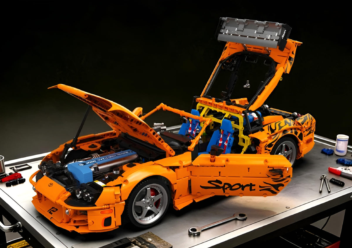 Bole Brick YC-23049 Toyota Supra A80: Bouw de legendarische Fast & Furious Supra op schaal 1:8