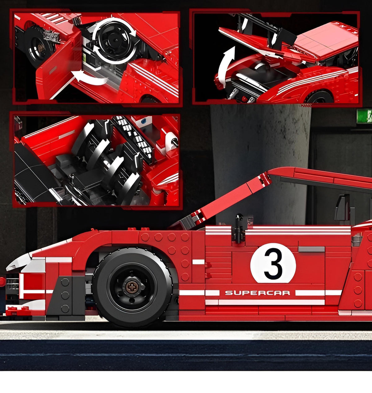Porsche 935 | Mould King 10167 - secundaire afbeelding 3