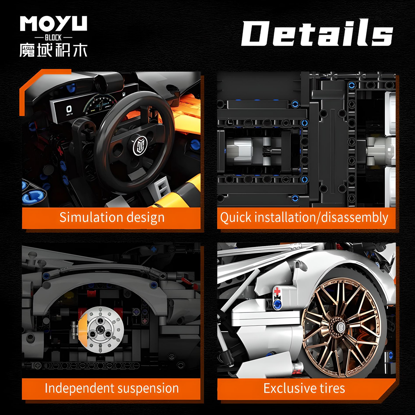 Lamborghini Aventador | SVJ Moyu Block MY8027 - secundaire afbeelding 6